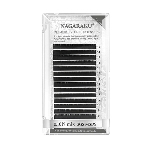 Cílios Nagaraku Premium - Fio a Fio e Volume Russo - 0.10 N/L/LC/LD